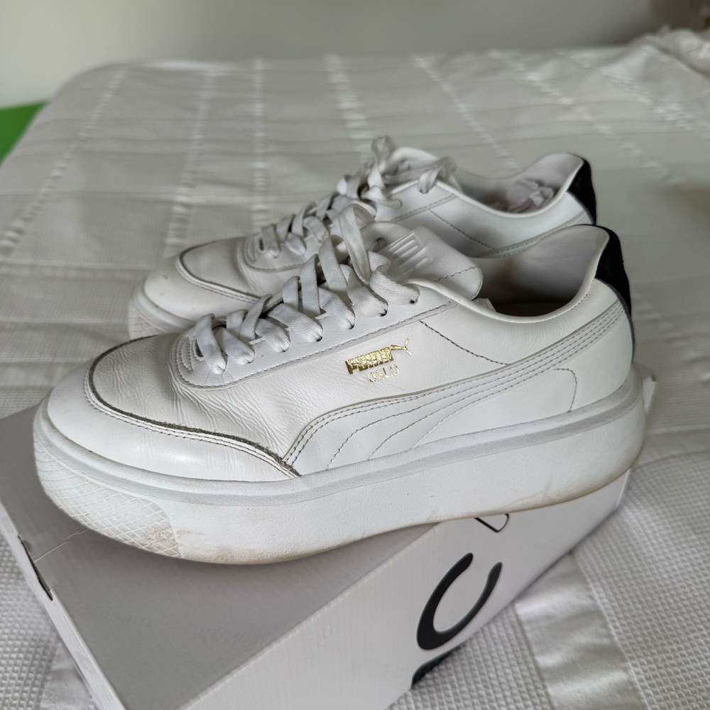 Puma White platform Sneakers